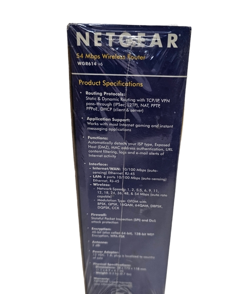 Netgear ~ 54 Mbps Wireless Router ~WGR 614~ Easy Setup ~ 2.4 GHz ~ - Picture 4 of 5
